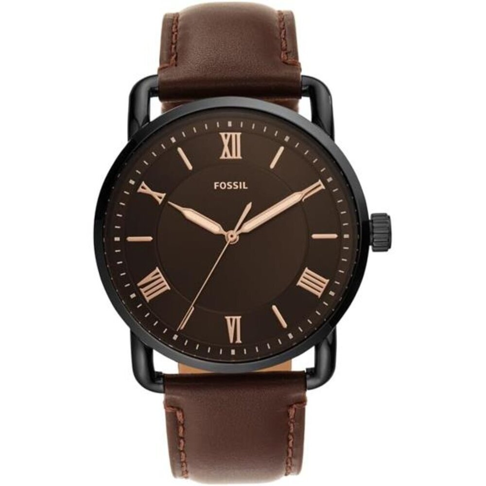 Men's Watch with Slim Case and Genuine Leather Band
